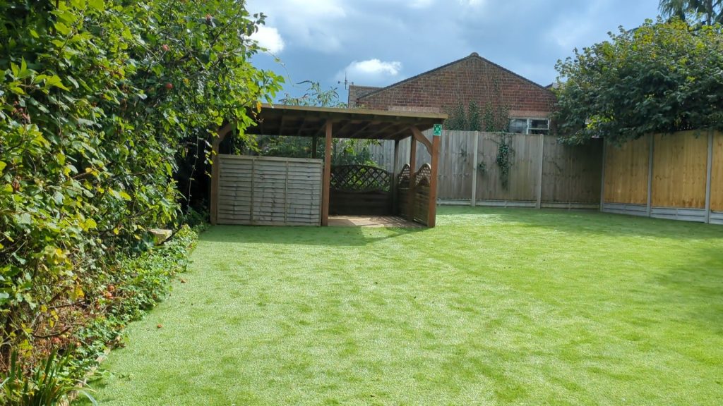 Image of a well kept outdoor grass garden